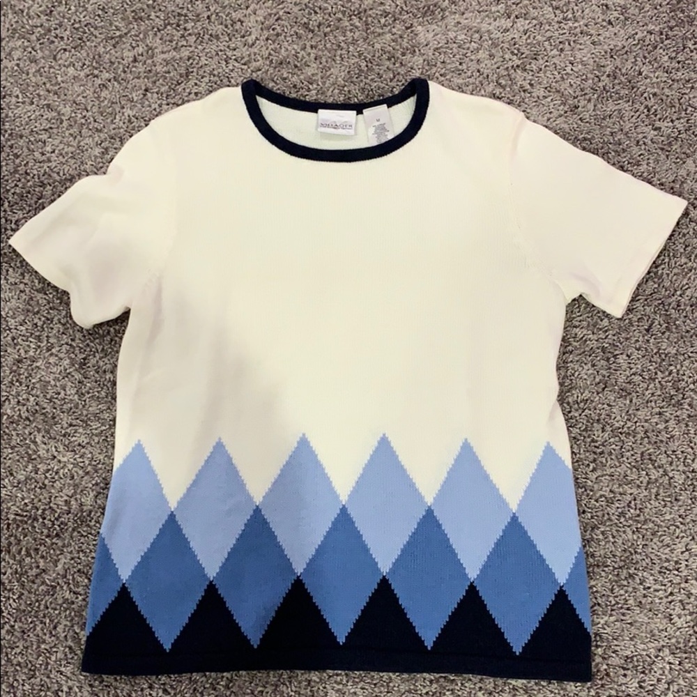 Blue diamonds shirt